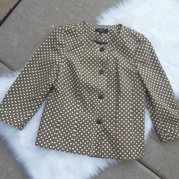 TALBOTS button down round neck jacket sz 10 - Picture 1 of 4